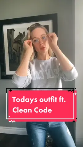 I have to write clean code if I wear this sweater right!?😅 #WelcomeWeek #kodewithklossy #stem #stemgirls #computerscience