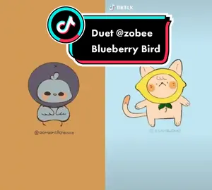 Blueberry Bird joins the band on electric guitar! Is he gettin it or what? #duet with @zobeebop #animation #animator #kawaii #animationchallenge #fyp