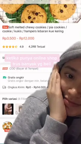 beneran aku buat sendiri ini nanti aku buatin cookiesnyaa beli yah🥺 shopee : eiffel cakes n cookies #SmallBusiness #packagingideas #cookies