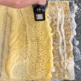 If someone can find us another rug this dirty that would be great! 😂 #maddetailing #detailing #disasterdetail #satisfying #cleaning #satisfy #fyp