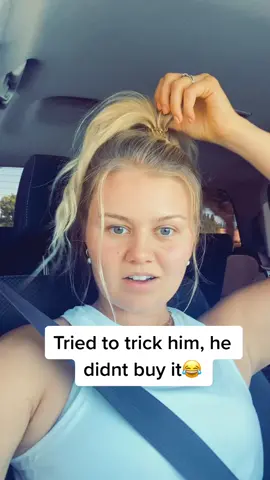 He didn’t believe it for one second! Haha love him! ❤️ #fyp #couple #husband