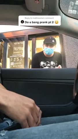 Comment what I should do next! #fyp #bang #bangenergy #drivethru #prank