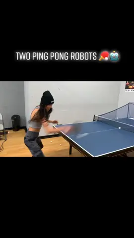 The robot makes me a robot 🏓🤖  #pingpong #tabletennis #foryou #robot