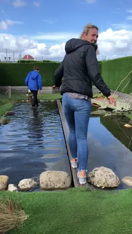 Walk the plank this would only happen to me 🤣😂could done it if I tried #failure #funny #fall #pond