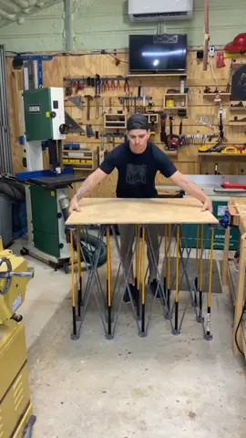 Breaking down the bora centipede work surface is quick with the swag hooks! #woodworking #fyp