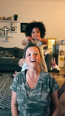 She wanted to do it to me! #bopitchallenge  #bopit #hilarious #funny #viral #fyp #TikTokFashionMonth #curls #momdaughterduo #trend