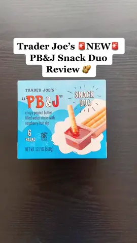 Trader Joe’s 🚨NEW🚨 PB&J Snack Duo Review 🥜 #traderjoesfoodreviews #traderjoescookbook #traderjoes #DidYouKnow #MillennialsOfTikTok