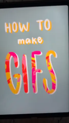 How to make a simple gif on procreate! #digital #gif #tutorial #voiceover #artstyle #cartoon #cute