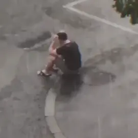 This guy sitting out in the rain made me sad😕 #MillennialsOfTikTok #DidYouKnow #rain #viral #sad