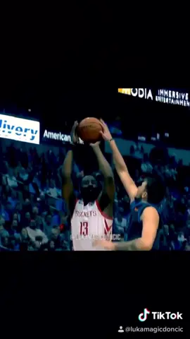 Luka Doncic blocked Harden ⚠️😤 #lukadoncic #NBA #jamesharden #nbabasketball #basketball