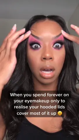 WHO CAN RELATE? 😭 I know my eyelids aren’t that hooded ok don’t come for me! 😅 #getreadywithme #tiktokmakeup