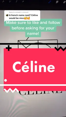 Reply to @cesteph who will be the next name?! Comment and follow for yours! #comment #fyp #YouHaveTo #design #name #logo #trend #procreate