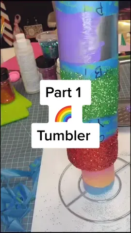 Like & Follow to see part 2 #QuickRecipes #BoostYourMood #fyp #amandaspretties #rainbow #glitter #tumbler #resin #art #drink #Pride #roygbiv #sparkle