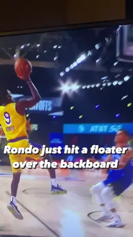 Rondo shot the ball over the backboard lol #hoopstudy #LearnOnTikTok #tiktokpartner #fyp #foryourpage