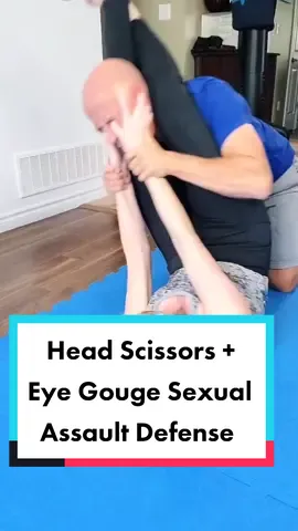 Head scissors + Eye gouge for defense against sexual assault #selfdefense #sexualassultawareness #LearnOnTikTok
