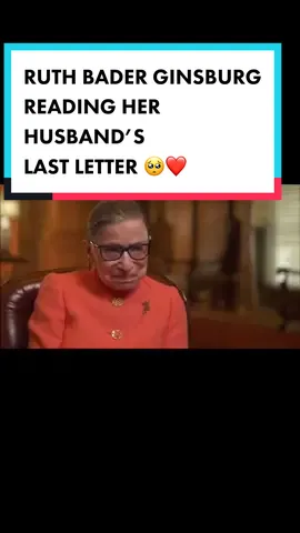 The end 🥺💔 #RIPRBG #ruthbaderginsburg #supremecourt #womeninlaw #womeninpolitics #newstiktoknews #TrueLove #cancersucks #goodbyeletter