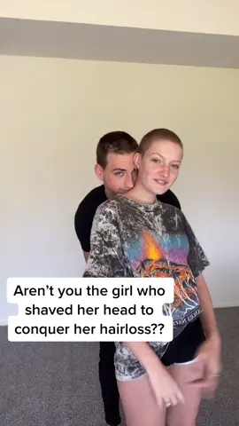 day 2 of reminding myself beauty comes from within & not from hair feat. Supportive husband @jonklaasen