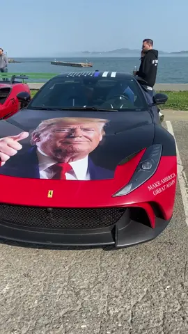 Thoughts on the Donald Trump Ferrari? #FoRyOu #foryoupage #fyp #cars #supercars #supercar #car #viral #trump #gr2020 #trend #xyzbca #moodboost #tuner