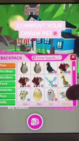 any trades ? #adoptme #adoptmepets #adoptmetrades #fyp #foryoupage #adoptmegiveaways #adoptmegiveaway#roblox#robloxadoptme#adoptmeroblox