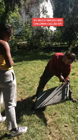 “Mommy I called the fire department cause I was scared 😱” was what her 7 year old son said. A lot smoke💨 came from under the hood