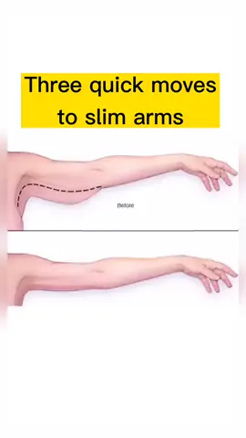 3 quick moves to slim arms.#yoga #tiktok #Fitness