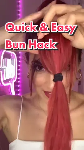 Easy Bun Hack 💕 #LearnOnTikTok #TikTokPartner  #hairtutorials #bun