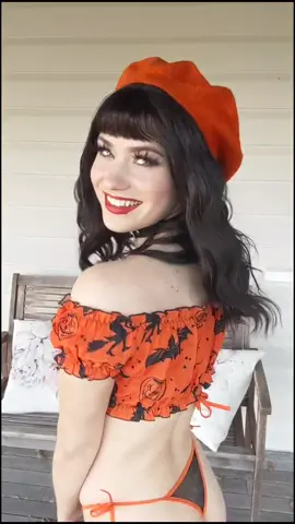 Making more Jack O Lantern beret orders today! 🎃 Would you wear one? #ScaryStories #fyp #foryou #halloween #DIY #diyhalloween #pumpkin