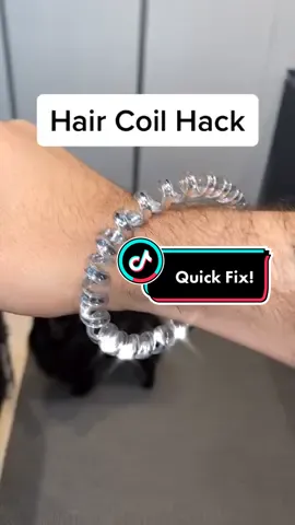 I saw this hair coil hack on tiktok before I ever used one of these things, and I’m so glad I remembered it! #hairtie #hairties #ponytail #hairhack