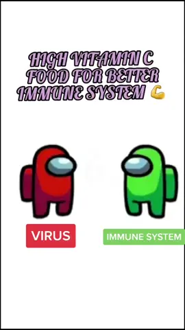 Food that can boost your immune system! 💪 #AmongUs #vitaminc #sgfoodie #sgtiktok #amongusthegame #healthyfood #immuneboost
