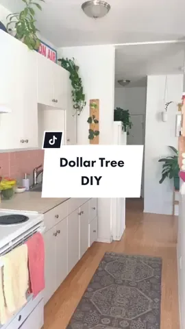 Renter friendly Dollar Tree DIY! 🌿 #tiktokdiy #Fashion101 #plantsoftiktok #homedecor #DIY