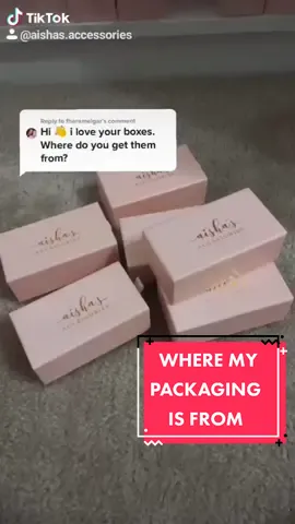 Where my boxes are from! 🥰  #muslimsontiktok #muslimtiktok #entrepreneur #learntiktok #packagingorders #packagingideas #businesstiktok #packaging