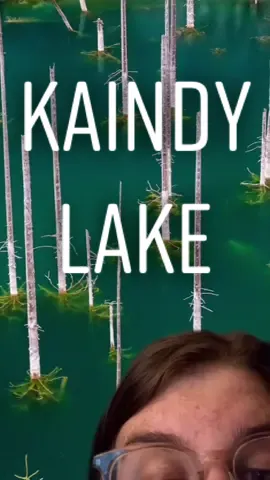 Kaindy Lake, Kazakhstan￼#greenscreen  #laketok 👻
