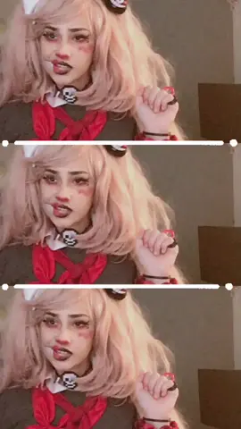 I couldn’t find white bear so I used toilet paper #junkoenoshima#junkoenoshimacosplay#danganronpa#danganronpacosplay #fyp #cosplay