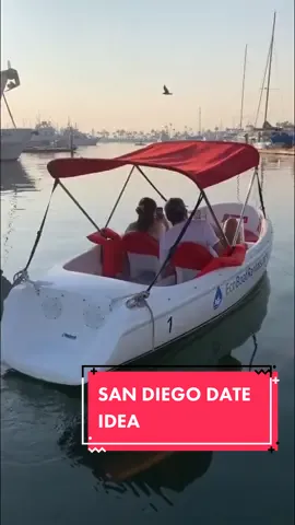 The perfect morning date ⛵️ @ecoboatrentals #CollegeGotMeLike #Artober #pointloma #sandiego #sandiegocheck #sandiegodates #sandiegoboat #dateideas