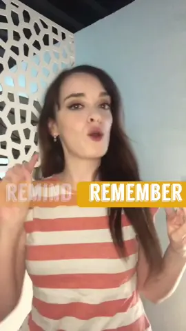 Some confusing but similar words! 💭 #englishlessonfun #learnenglish #fyp #remember #remind #vocabulary  #englii