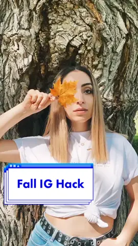 The perfect fall IG hack! 🍂🍁 #fall #fallseason #fallhack #photoshoot #photoshoothacks #photoshootideas #picsart #fallseason