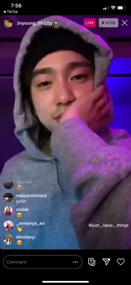 Jinyoung’s first ig live!! 🥺 He looks good with the beard ☺️ #jinyoung #parkjinyoung #got7 #ahgase #kpop #idol