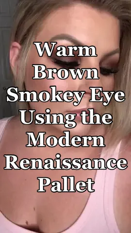 Warm Brow Smokey Eye Using the ABH Mod. Ren. Pallet 🤎 #makeuptutorial #smokeyeye #fallmakeuptutorial #viral #ABH #TimeWarpScan #beauty #glammakeup