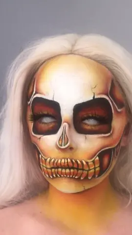 CANDY CORN SKULL 🧡🤍💛 #viral #DialItForward #DialItForward