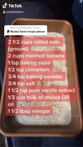 Reply to @grandmaof005 let me know how you like it! #healthyrecipeideas #bananabread