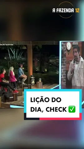 O tipo de ensinamento que a gente carrega pra vida, né, @marcosmion? 🤣 O Brasil agradece por isso! #AFazenda12