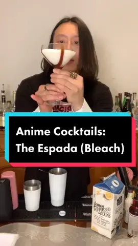 once I finished this is when I knew I was a weeb #anime #cocktails #bartender #bartending #bleach #espada