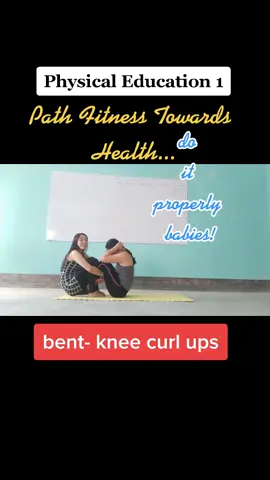 bent knee curl ups! Kindly do it properly.. 😆😆😆 #physicalfitnesstest #physicalbatterytesting #physicallyfit #fypシ