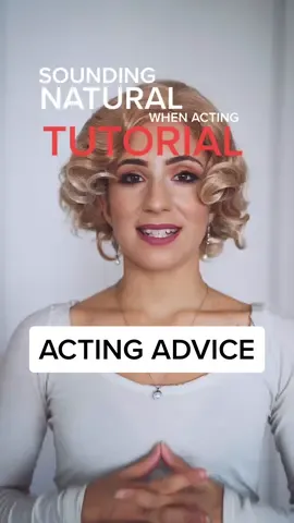 ACTING ADVICE: How to sound natural when acting #actingtips #acting #LearnOnTikTok #FallDIY