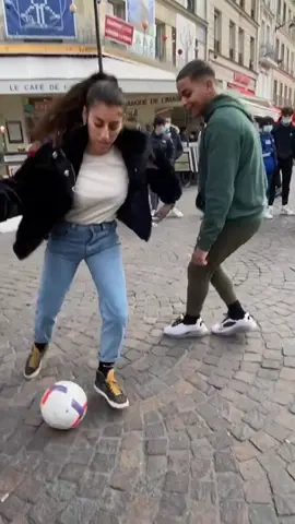 Challenged people in the streets of Paris 😂⚽️😁❤️