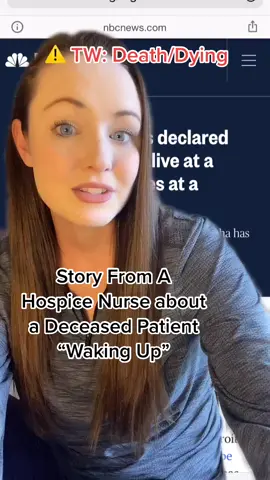 Did anyone else see the news article? Thoughts? #hospicenurse #nursestories #spooktober #lazarus
