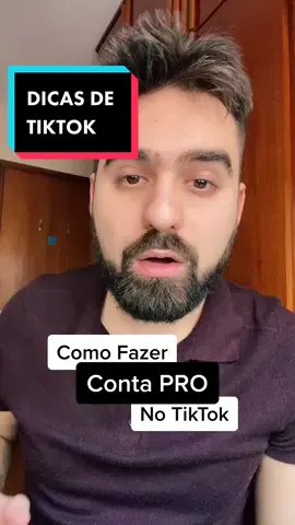 Como se faz uma Conta PRO no TikTok? #dicasdetiktok #aprendanotiktok #fyp #tiktokiniciante #contapro #tiktokbrasil