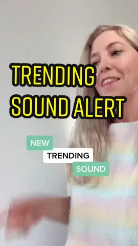 Trending sound alert. It’s blowing up small accounts #trendingsoundsontiktok #tiktoktrendalert #newtrendalert