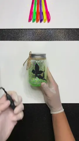 fairy pot made with neon bracelets 💚🧚🏻‍♀️ #DIY #magic #foryou “Song by @alex.aster”