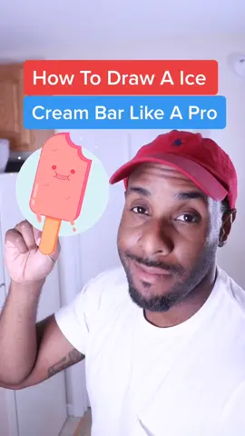 How to draw a ice cream bar #TikTokFood #LearnOnTikTok #howtodraw #kawaii #cartoon #arttiktok
